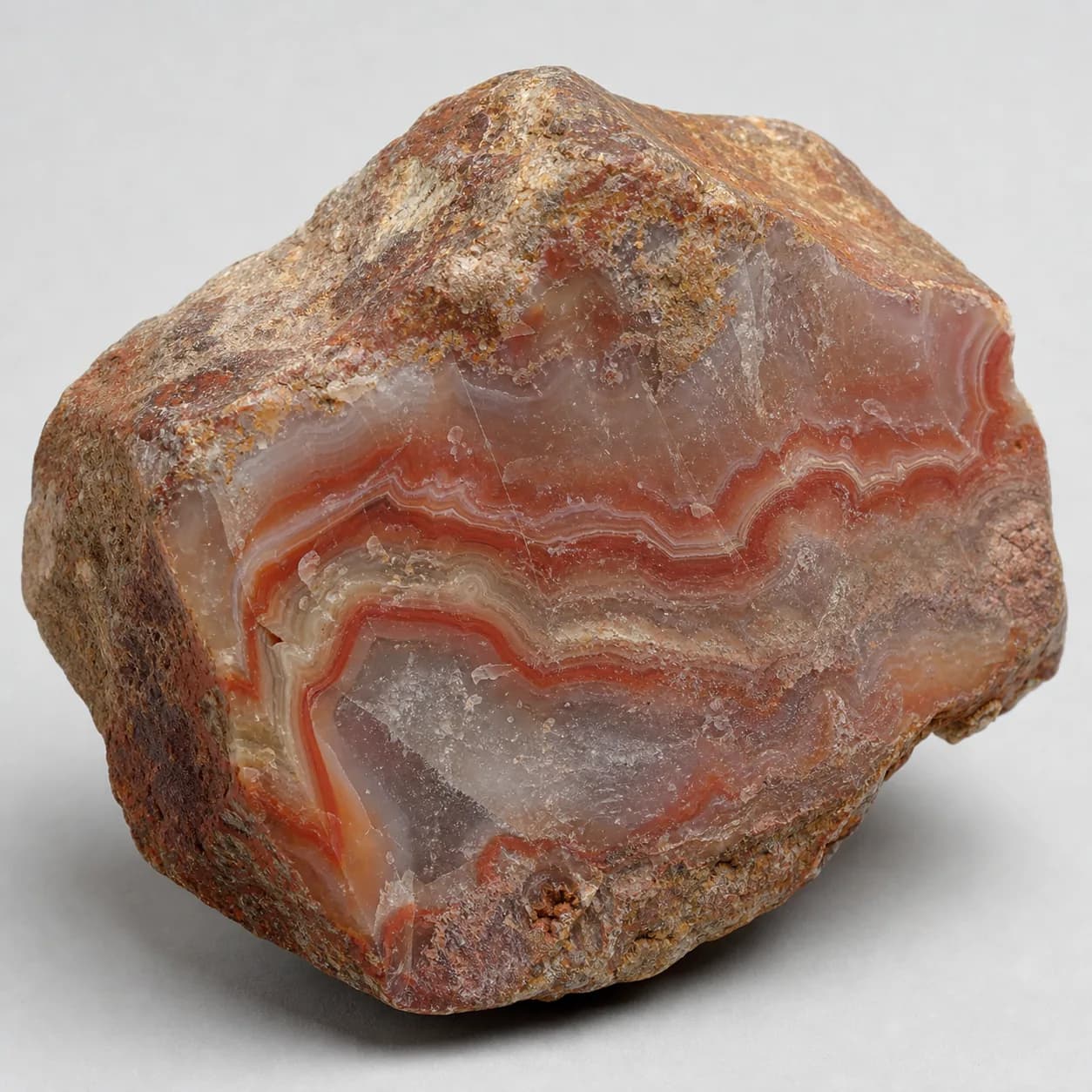 Natural Red Agate crystal