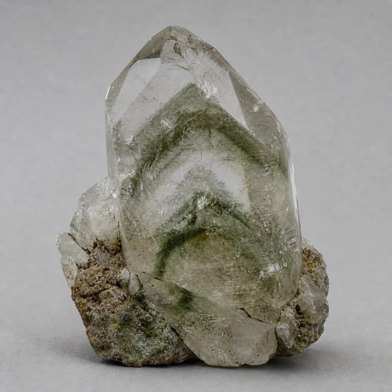 綠幽靈（Green Phantom Quartz）天然原礦，開運水晶