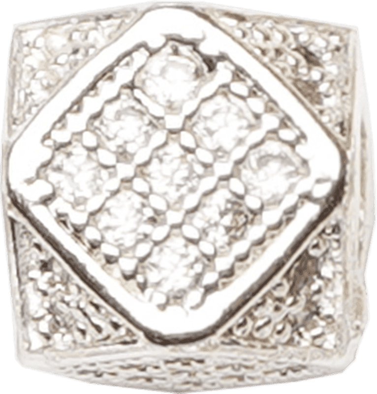 Diamond Cube Spacer Bead crystal bead