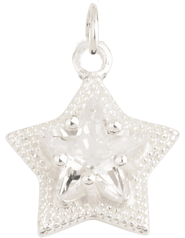 Pave Star Charm crystal bead