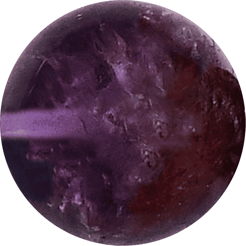 Purple Phantom Round Bead crystal bead