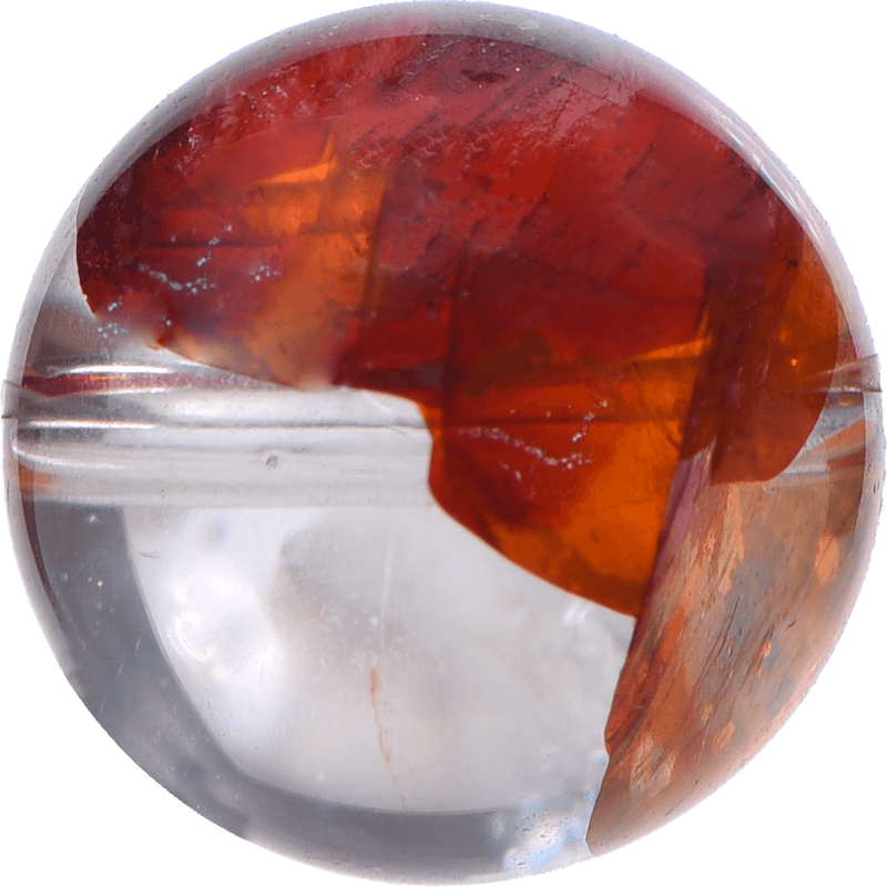 Red Garden Quartz Round Bead crystal bead