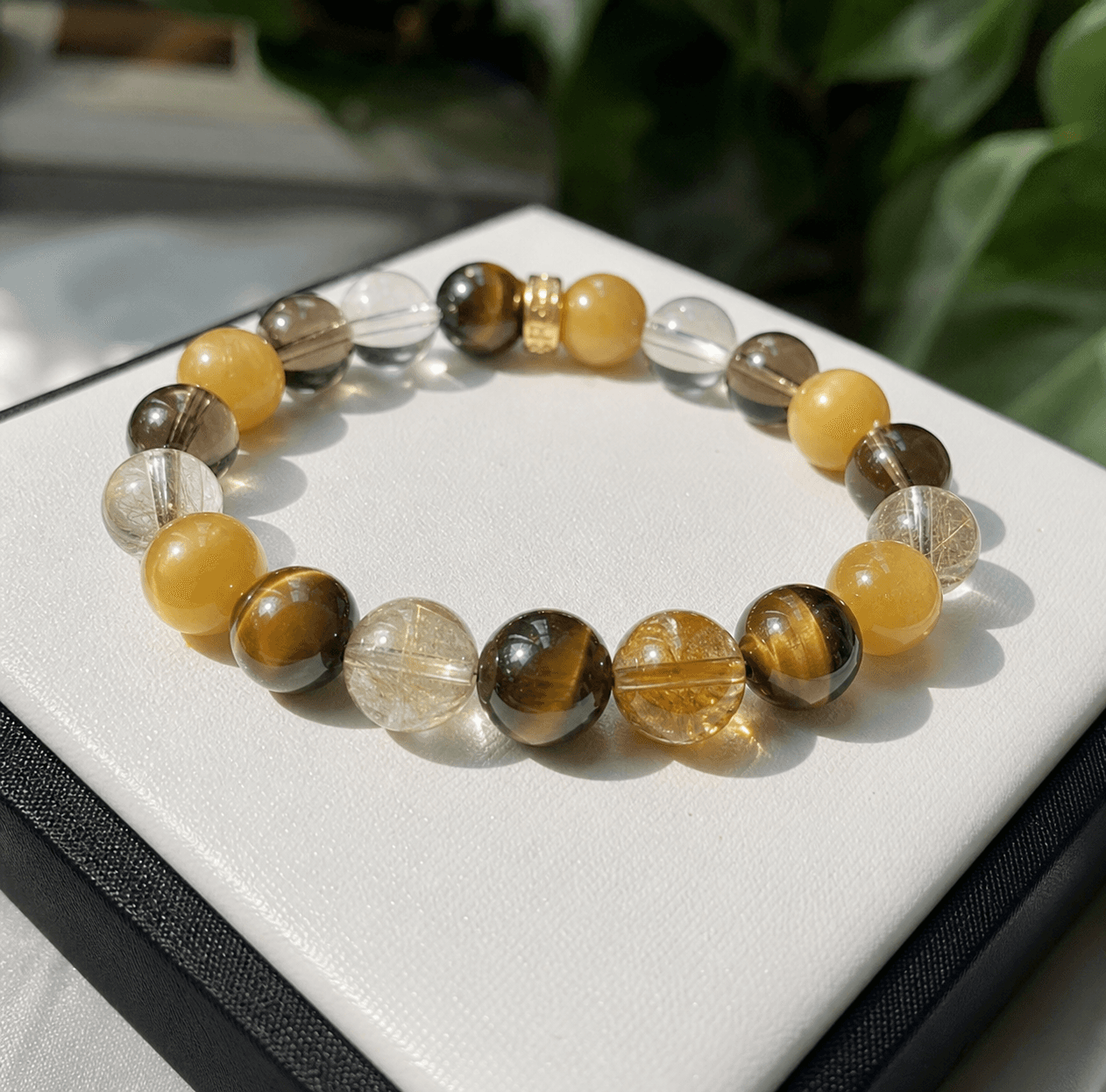 Amber Glow Crystal Bracelet